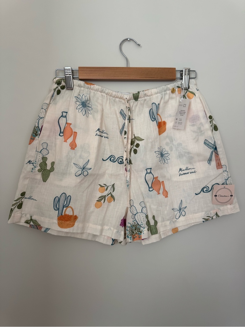 NWT KIBYS Kali Cotton Shorts L